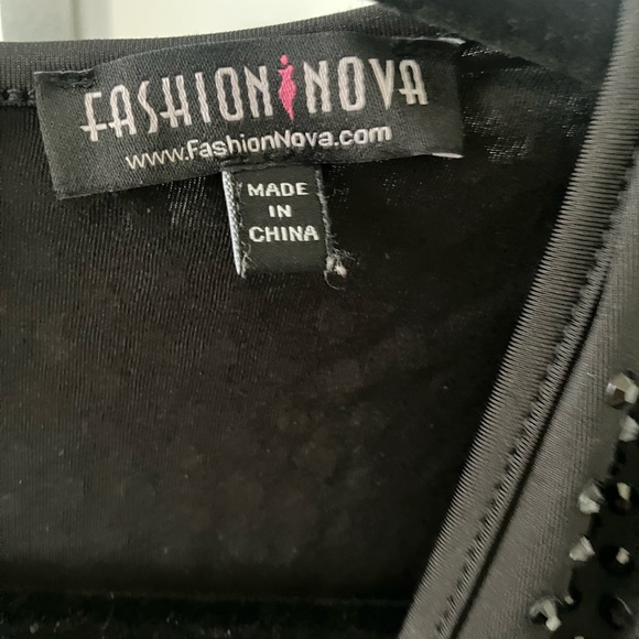 Black Romper with Rhinestones 🖤 - Picture 3 of 4